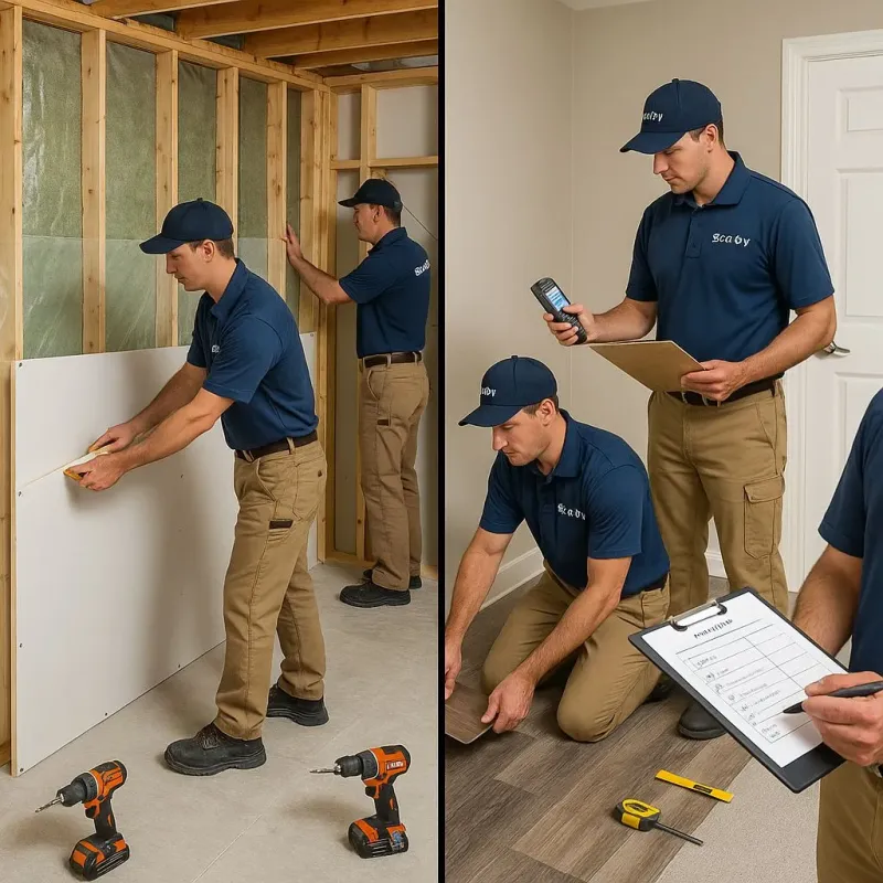Repairs and Reconstruction process in Burlington, NJ